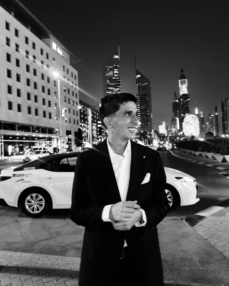Yahya El-Sawi in Dubai at night