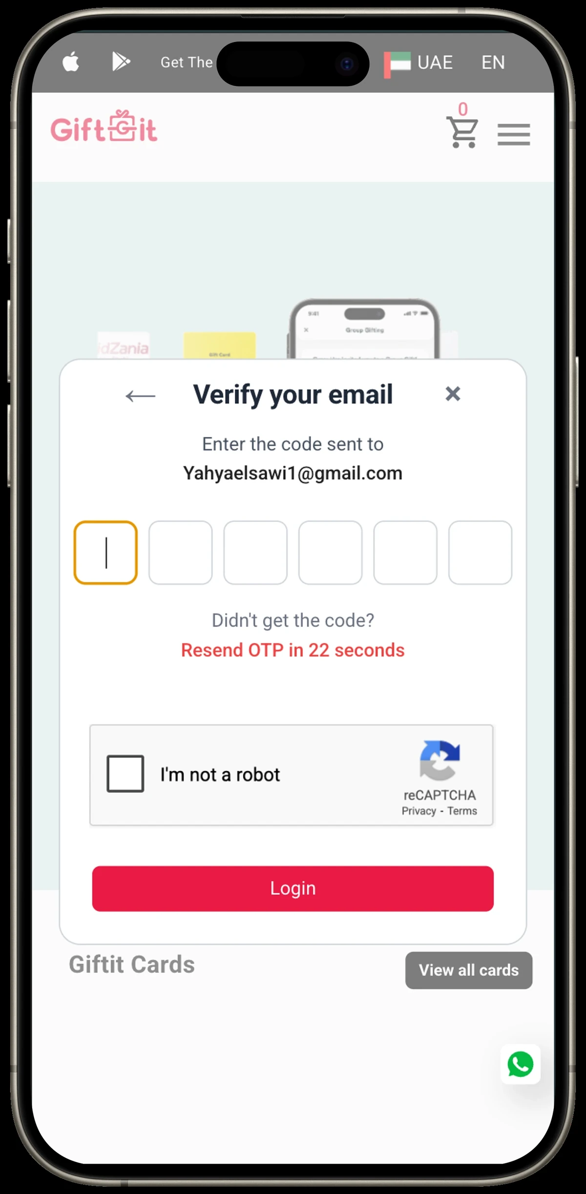 Email verification